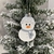 Enfeite para árvore - Boneco de neve cinza - comprar online