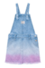 JARDINEIRA FEMININA JEANS COM DETALHE TIE DYE ROSA - comprar online