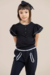 BLUSINHA INFANTIL MENINA COM DETALHES MANGA - loja online