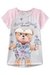 BLUSA MANGA CURTA COM ESTAMPA URSO - Aquarela Moda Infantil - Moda e Conforto