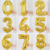 Globos de números (dorados)