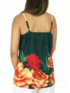 Blusa alça barrada estampa floral - comprar online