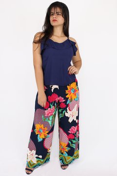 Pantalona estampa floral na internet
