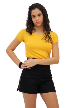 Blusa manguinha amarela - comprar online