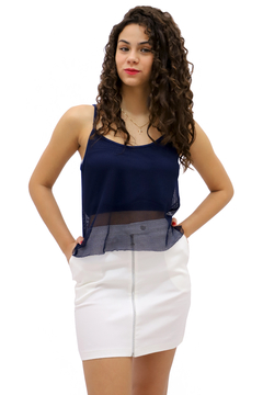 Blusa tela azul - DONA MIMO ROUPAS E ACESSÓRIOS LTDA ME