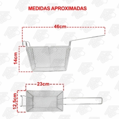 504540 CESTINHA P/FRITURA RETANGULAR 25 - comprar online