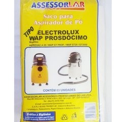 504975 SACO P/ASPIR.ELECTROLUX/WAP A10/A20 C/3 UNID.996/997