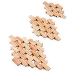 505533 DESCANSO DE PANELA MADEIRA C/3PCS - comprar online