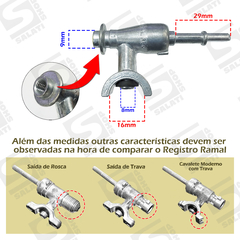 505716 REGISTRO RAMAL APIS DAKO ROSCA INT. C/CAVALETE 9541D - comprar online