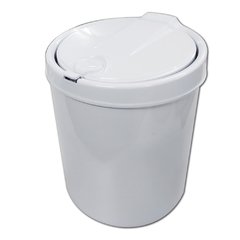 510658 LIXEIRA DE PIA VIEL PLAST. BRANCA 3L REDONDA 3503 - comprar online