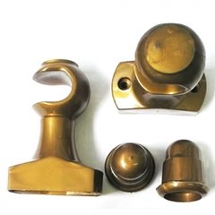 512717 SUPORTE P/ VARAO DE CORTINA 19MM (PAR) OURO VELHO