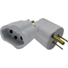 515554 PINO ADAPTADOR 3 REDONDO P/ REVERSO 2P+T RADIAL 129 15A