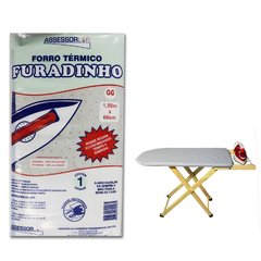 516424 FORRO P/TABUA DE PASSAR ASSE. FURADINHO 150 X 60 CM 226