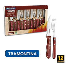 517584 TALHER FAQUEIRO INOX TRAMONTINA POLYWOOD CHURRASCO 12PCS VERM. 21198776 - comprar online