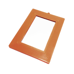 517786 ESPELHO C/MOLD PLAST LARANJA 16X23CM N16