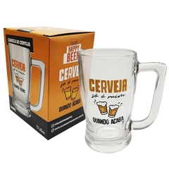 518135 CANECA DE CHOPP TABERNA HAPPY BEER 340ML(CERVEJA SÓ É RUIM QUANDO ACABA)