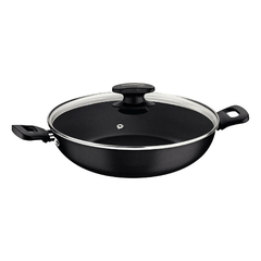 518437 FRIGIDEIRA WOK TRAMONTINA 28CM C/TP DE VIDRO LORETO GRAF.27817120