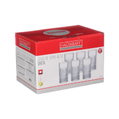 518615 COPO DE VIDRO HAUSKRAFT ALTO CRETA 390ML C/6PCS - Salatigás