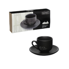 518690 XICARA CAFE HAUSKRAFT PORCELANA PTA MANHATTAN 90ML 12PÇS - comprar online