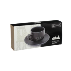 518690 XICARA CAFE HAUSKRAFT PORCELANA PTA MANHATTAN 90ML 12PÇS na internet