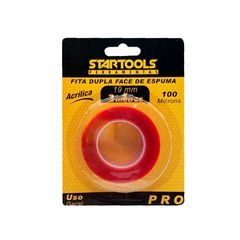 518711 FITA DUPLA FACE ESPUMA STARTOOLS PRO 19MM X 1MM X 2MTS AR0177