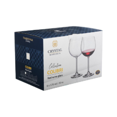 518856 TAÇA DE CRYSTAL BOHEMIA VINHO TINTO GASTRO 570ML C/6PÇS 4S032/570 - Salatigás