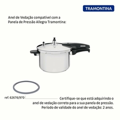 519171 BORRACHA SILICONE TRAMONTINA ALEGRA 6L ORIGINAL 62676/970 - comprar online