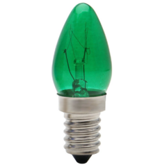 519338 LAMPADA CHUPETA BRASFORT E14 7W X 127V VERDE 8498