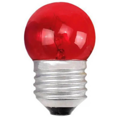 519340 LAMPADA BOLINHA BRASFORT E27 07W X 127V VERMELHA 8470