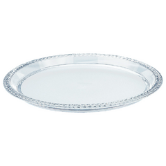 519443 BANDEJA REDONDA KEITA TRANÇA CRISTAL PREMIUM 26CM K04 na internet