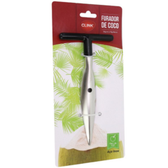 519449 FURADOR DE COCO INOX CLINK 16,5CMX8CM CK2576