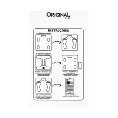 Imagem do 519819 BALANÇA ORIGINAL LINE DIGITAL BIOIMPEDANCIA QUADRADA 140 KG