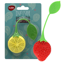 517432 INFUSOR CHA FRUTA SILICONE CLINK 19X4,5X2CM CK4611