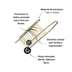 509879 CARRINHO FEIRA SANFONADO C/RODAS 0005A na internet