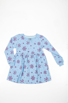 Vestido NIEVE celeste