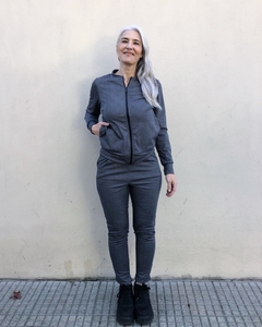Pantalón NORMA jaspeado gris - tienda online