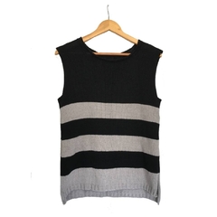 Musculosa VENT negra gris