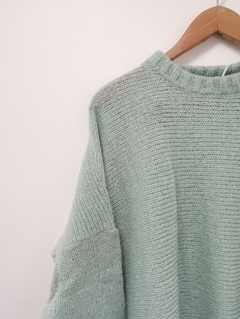 Sweater PENSAMIENTO verde agua en internet