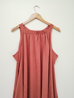 Vestido TRAPECIO ladrillo - Puntos en el espacio