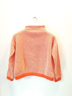 Sweater CHIMENEA rayado naranja - comprar online