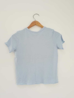 Remera ZIG ZAG celeste - comprar online