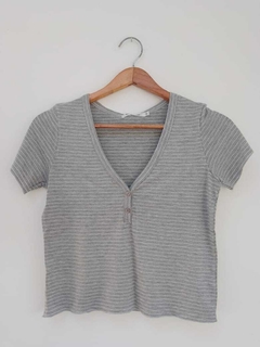 Remera ZIG ZAG gris
