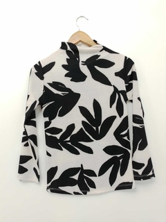 Polera DENIS blanco y negro
