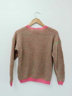 Sweater SETENTA rosa verde en internet