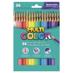Lápis de Cor 36 cores Multicolor