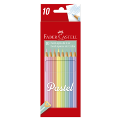 Lápis de Cor 10 cores Tons Pastéis Faber Castell