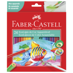 Lápis de Cor Aquarelável 24 Cores Faber Castell