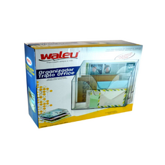 Organizador Triplo Office Cristal Waleu - comprar online