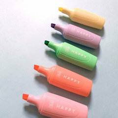 Marca Texto Mini Happy Pastel c/04 cores Tilibra - comprar online