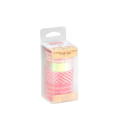 Fita Adesiva Washi Tape Candy Rosa c/6rl. BRW